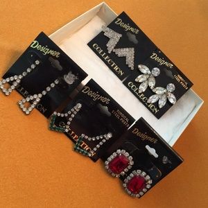 Oh, my baubles!! 💎✨ (5) pair fashion earrings